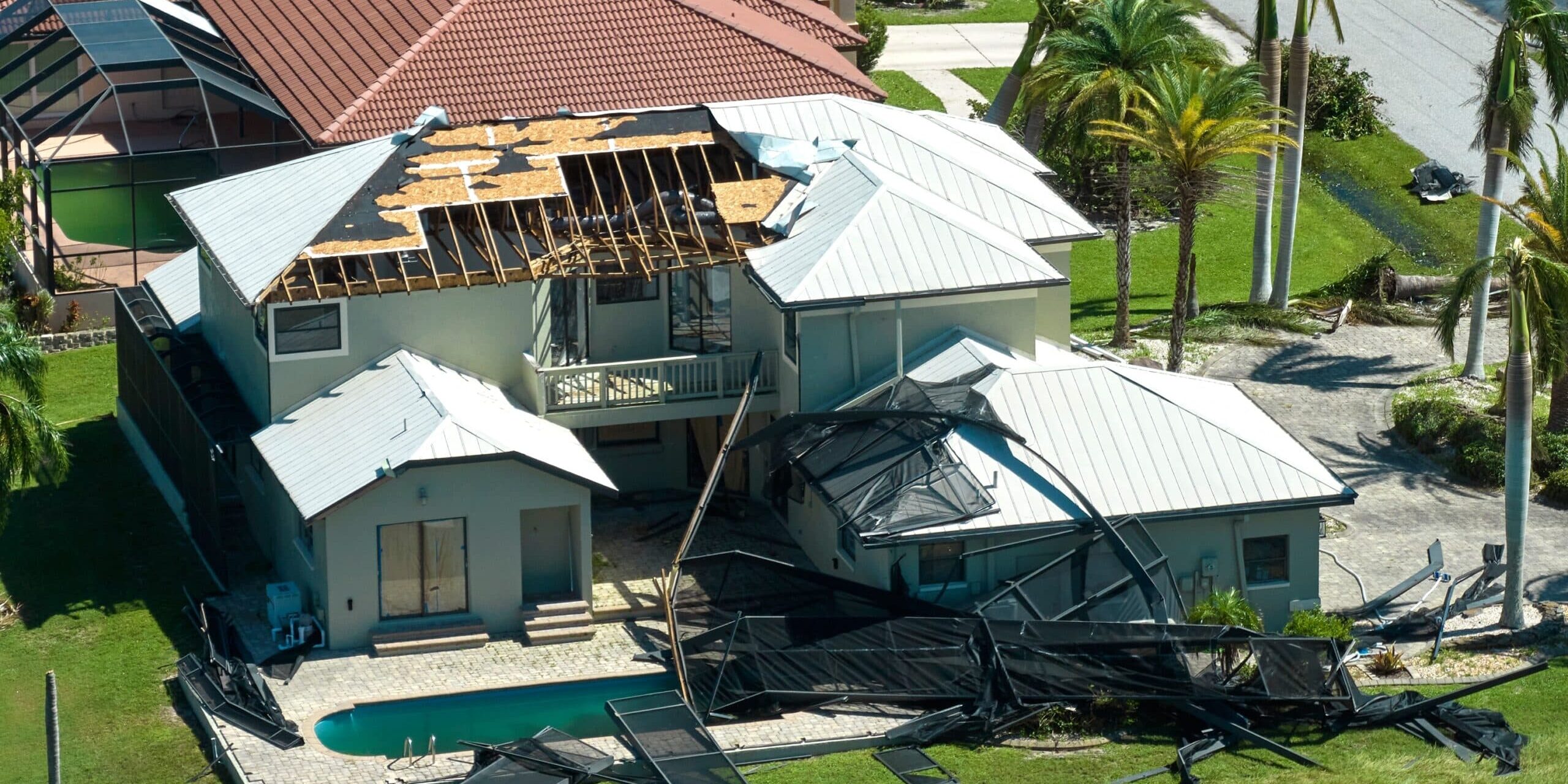 Hurricane,Ian,Destroyed,House,In,Florida,Residential,Area.,Natural,Disaster